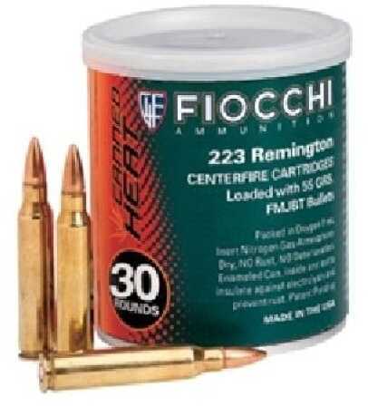 223 Remington 30 Rounds Ammunition Fiocchi Ammo 55 Grain Full Metal Jacket
